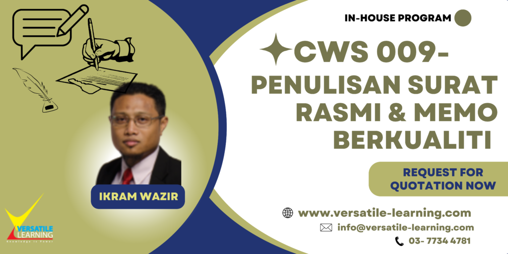 CWS 009 - Kursus Penulisan Surat Rasmi & Memo Berkualiti