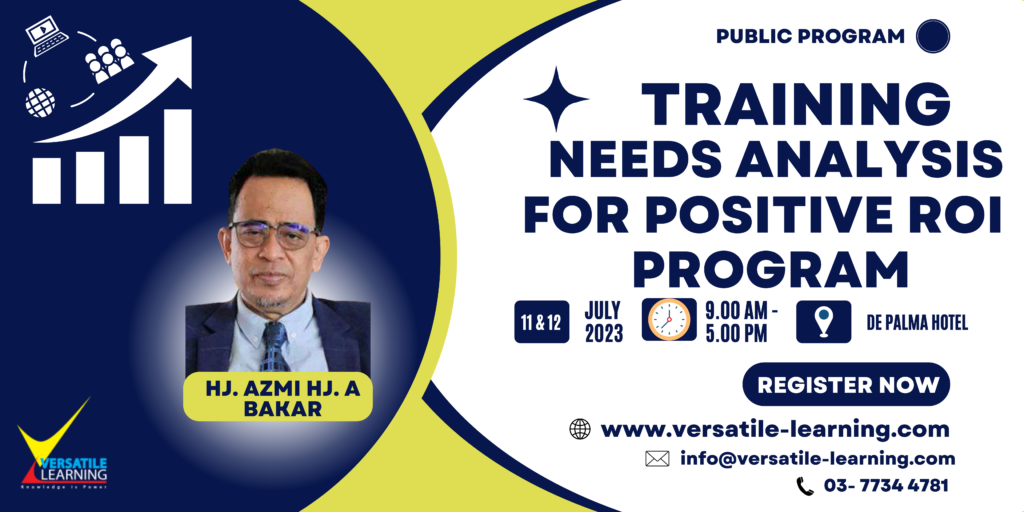 TRG 002 - Training Needs Analysis for Positive ROI, 11 & 12 July 2023