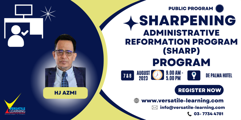 ADC 005 - Sharpening Administrative Reformation Program (SHARP) , 7 & 8 August 2023