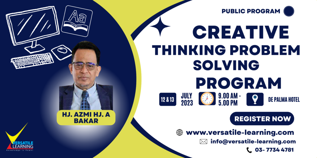 PDM 038- Creative Thinking Problem Solving, 12 & 13 July 2023