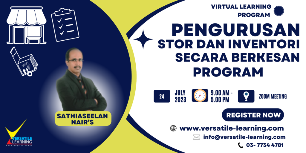 STW 003 - Pengurusan Stor & Inventori Secara Berkesan, 24 July 2023