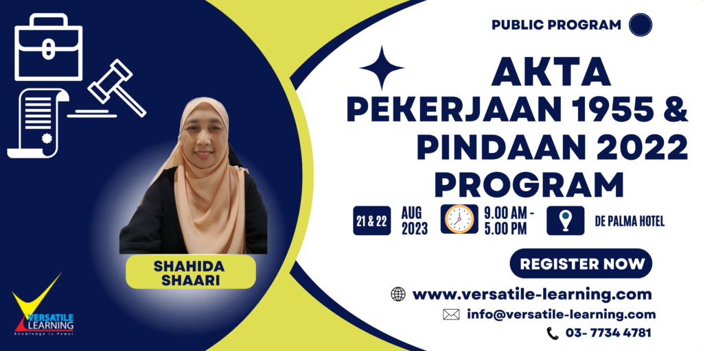 PYR 004 -Akta Pekerjaan 1955 dan Pindaan 2022, 21 & 22 August 2023