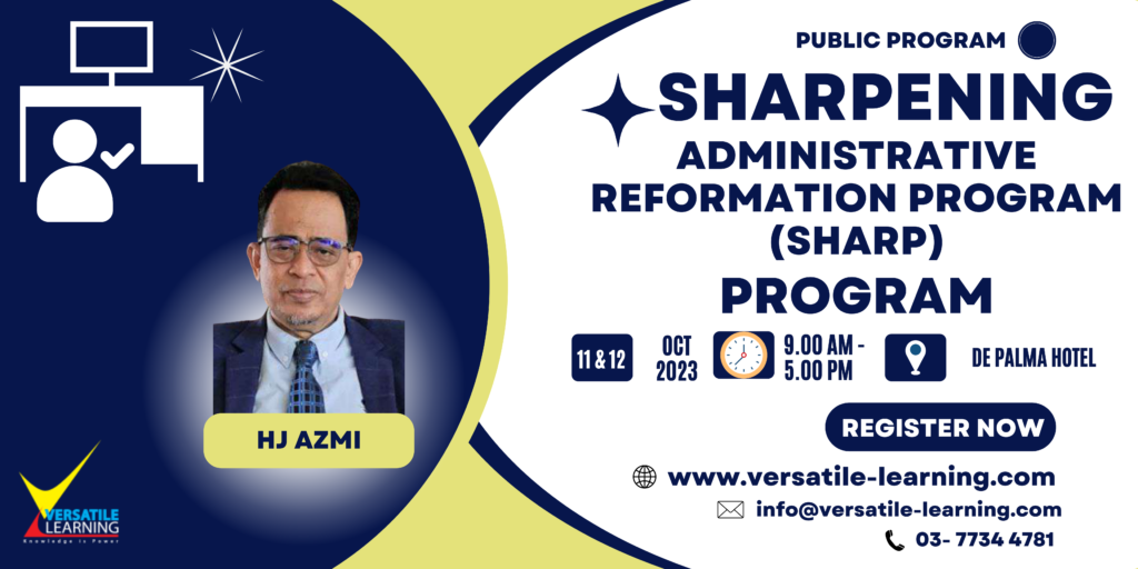 ADC 005 - Sharpening Administrative Reformation Program (SHARP) , 11 & 12 Oct 2023
