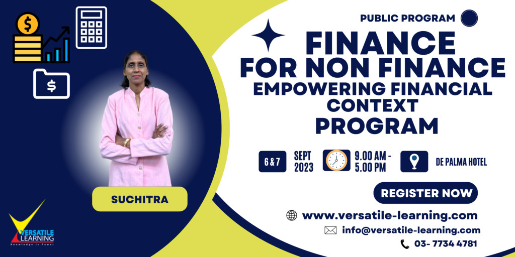 FIN 001 - Finance for Non Finance: Empowering Financial Context, 6 & 7 September 2023