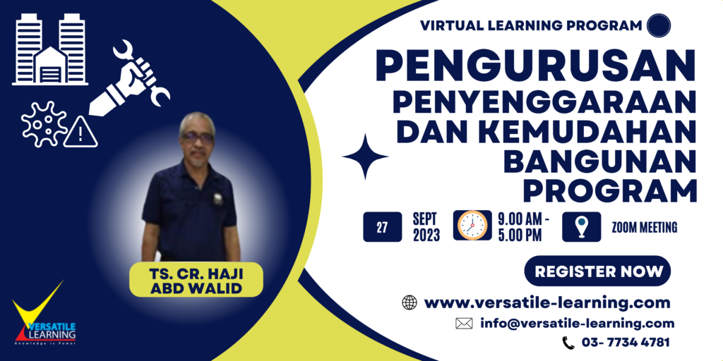 CIV 001 - Pengurusan Penyenggaraan dan Kemudahan Bangunan, 27 September 2023