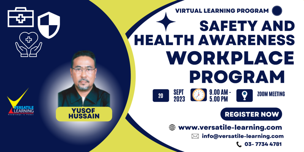 SWP 001 - Safety and Health Awareness at Workplace, 20 September 2023