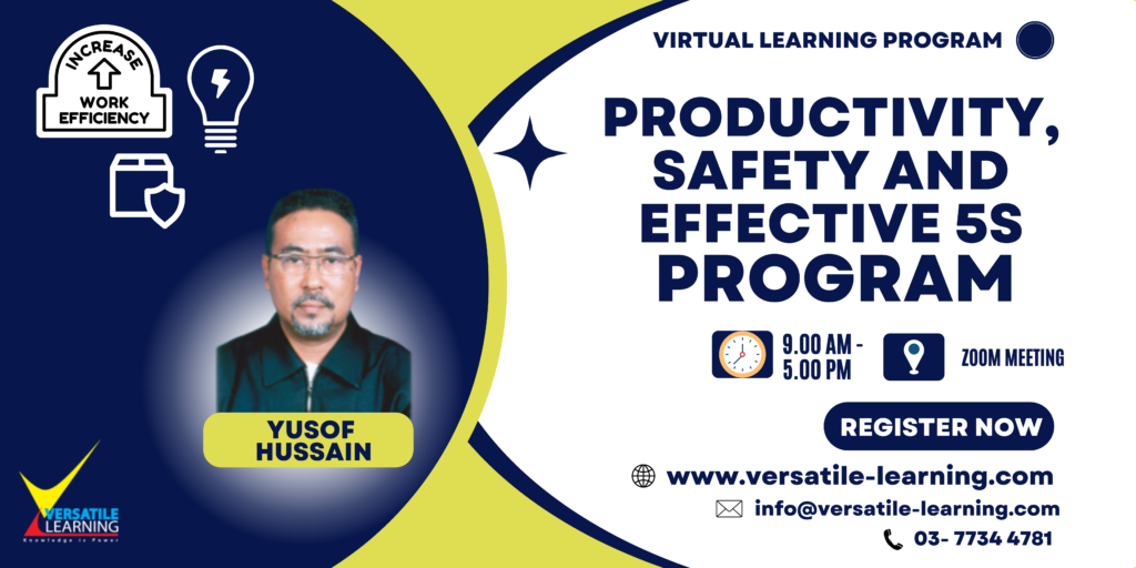 HSE 005 -  Productivity, Safety and Effective 5S, 5 March 2024