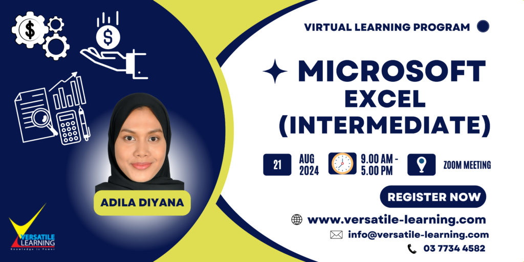 Mof 003 - Microsoft Excel (intermediate), 21 August 2024 - Versatile 