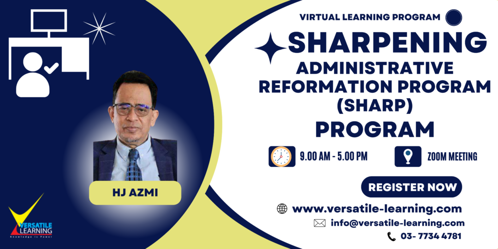 ADC 005 - Sharpening Administrative Reformation Program (SHARP), 15 January 2024