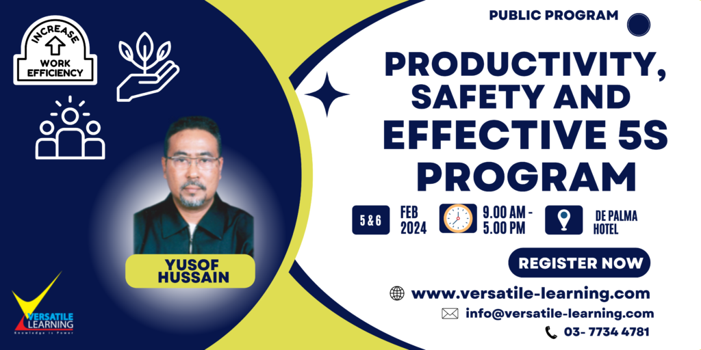 HSE 005 -  Productivity, Safety and Effective 5S, 28 & 29 July 2025