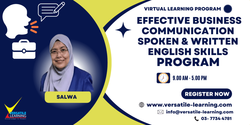 CWS 005 - Effective Business Communication Spoken & Written English Skills, 23 September 2025