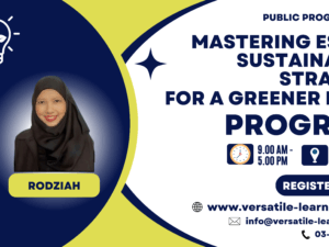 HSE 006- Mastering ESG and Sustainability Strategies For A Greener Future, 8 July 2025