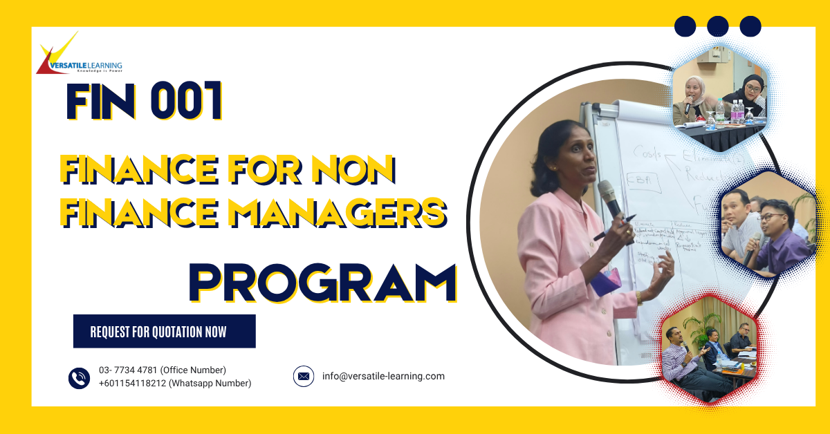 FIN 001 – Finance for Non Finance Managers: Empowering Financial Context