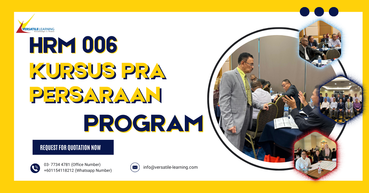 HRM 006 – Kursus Pra Persaraan Membina Persaraan Yang Cemerlang