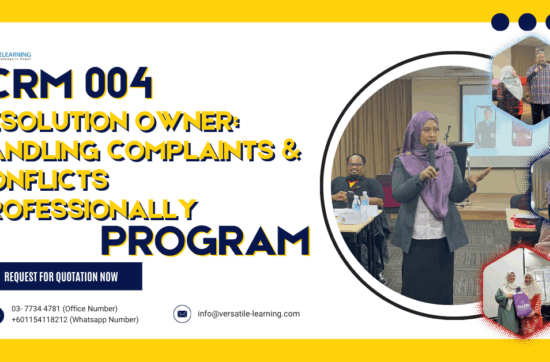 CRM 004 - Resolution Owner - Handling Complaints & Conflicts Professionally