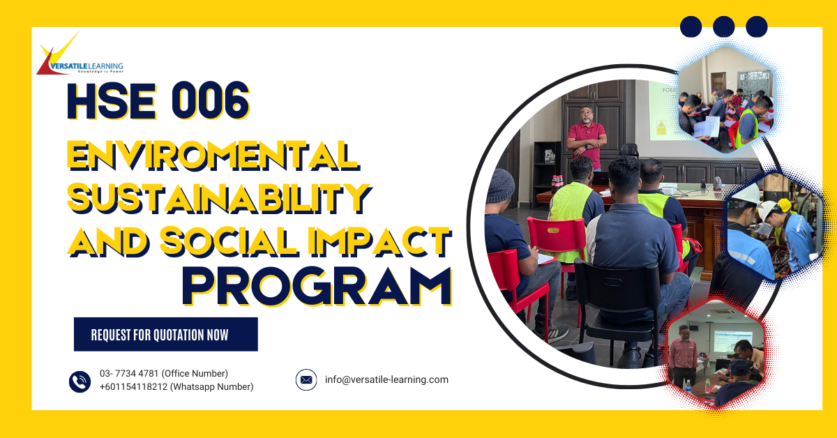 HSE 006- Environmental Sustainability and Social Impact